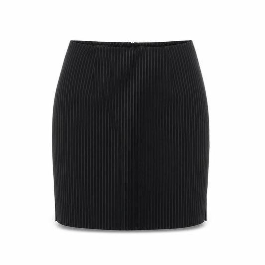 Warehouse Women’s Black Pinstripe Pencil Skirt Size 10 Lined Workwear