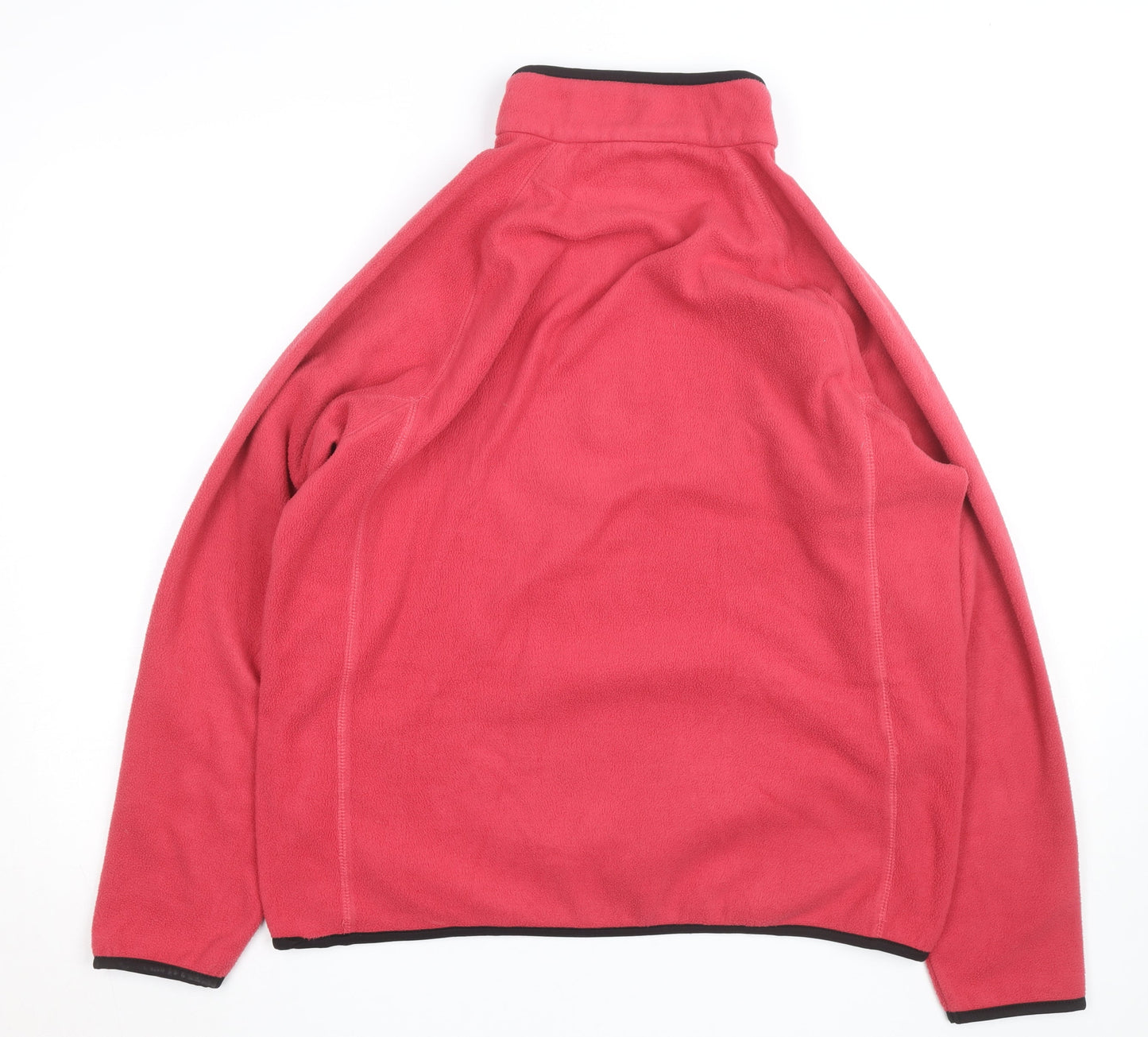 Cotton Traders Women's Pink Fleece 1/4 Zip Pullover Jacket L