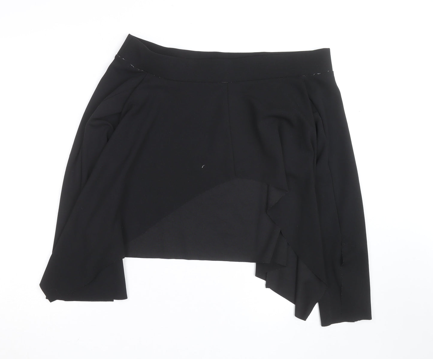 Zara Womens Black Off Shoulder Long Sleeve Basic Blouse Size 12