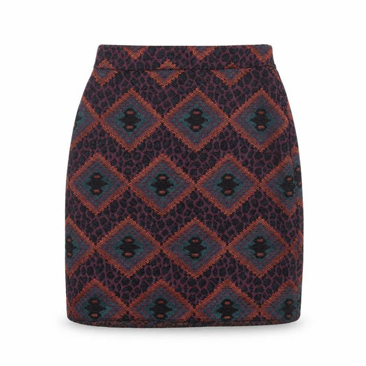 Dunnes Women’s Multicoloured Size 8 Geometric Knit Pencil Skirt
