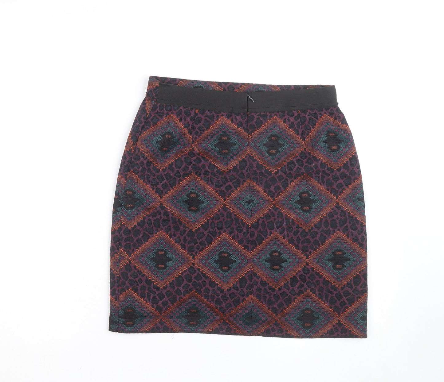 Dunnes Stores Women’s Multicoloured Size 8 Geometric Knit Pencil Skirt