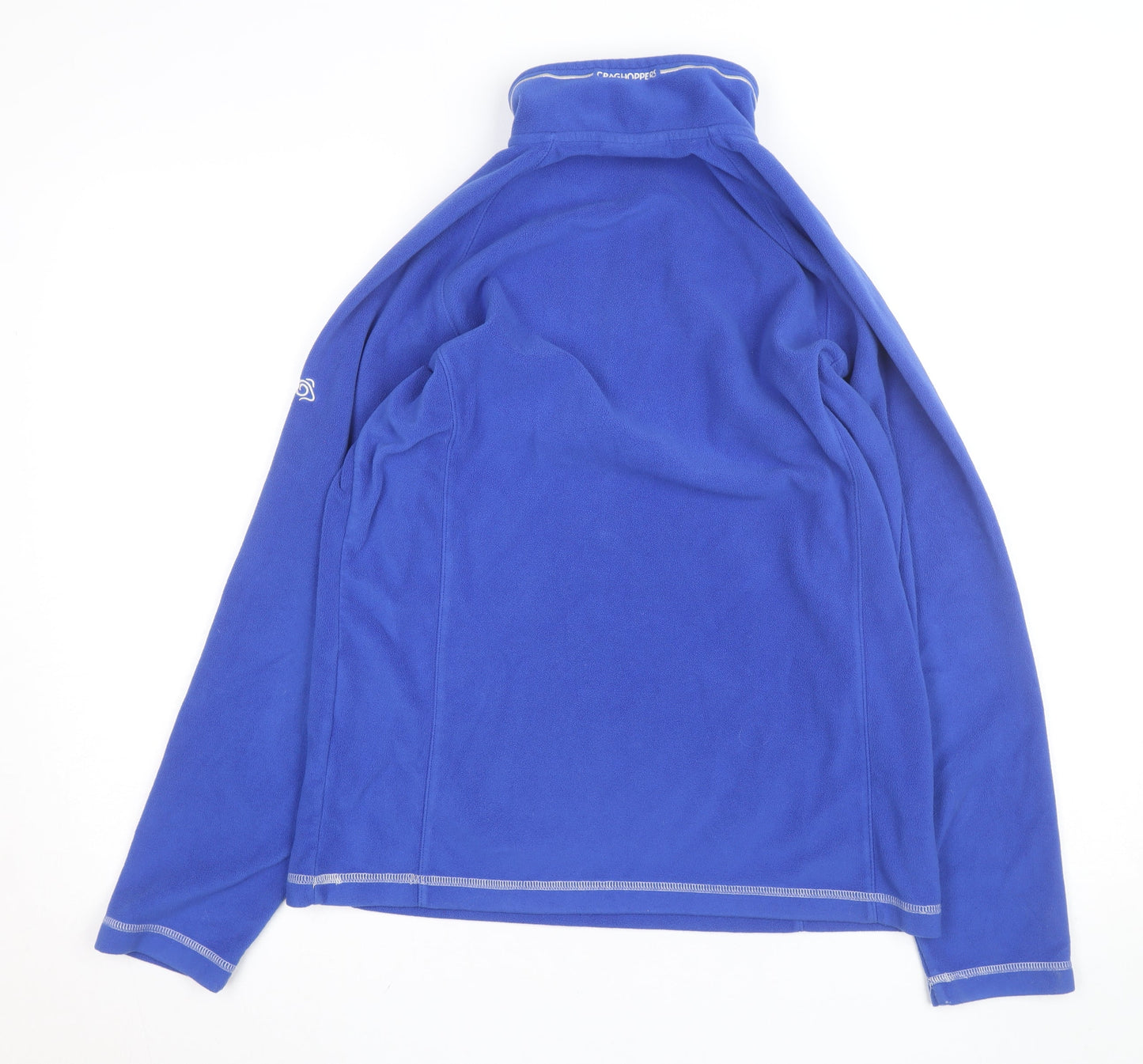 Craghoppers Women Blue Size 12 Fleece 1/2 Zip Lightweight Active Jacket