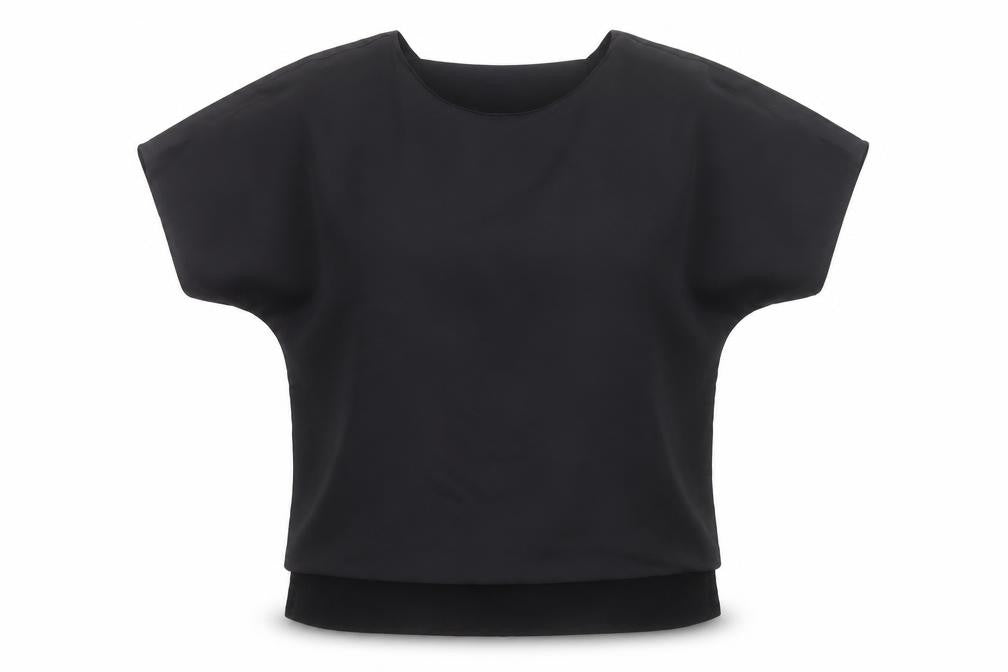 River Island Women’s Black V-Neck Chiffon Blouse Size M