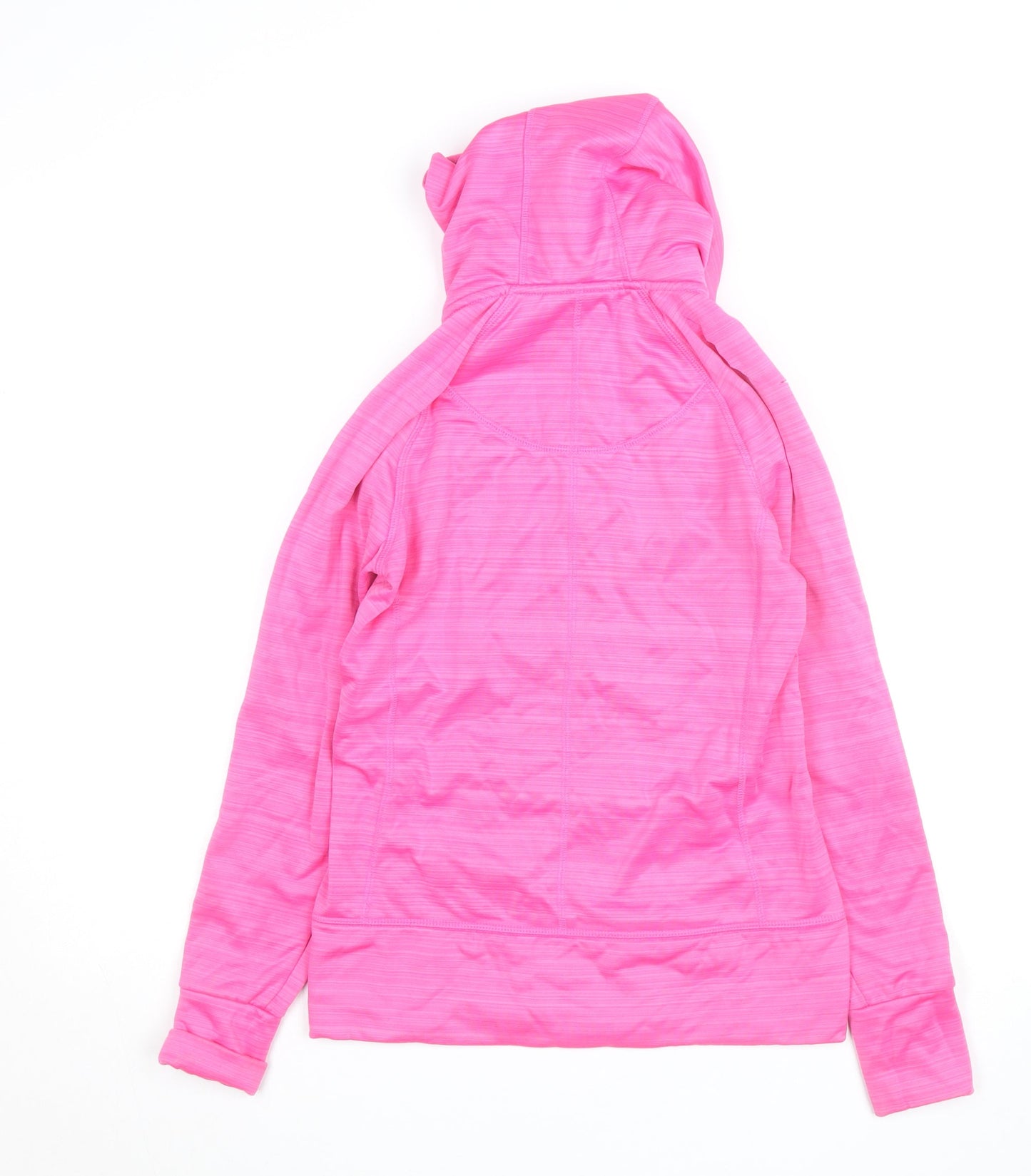 Perfection by Body Rage Women's Pink Full Zip Hooded Sweatshirt Size 8