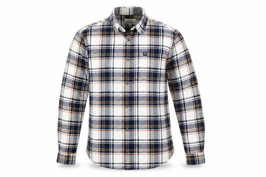 Marks & Spencer Men's Blue Plaid Cotton Flannel Shirt XL