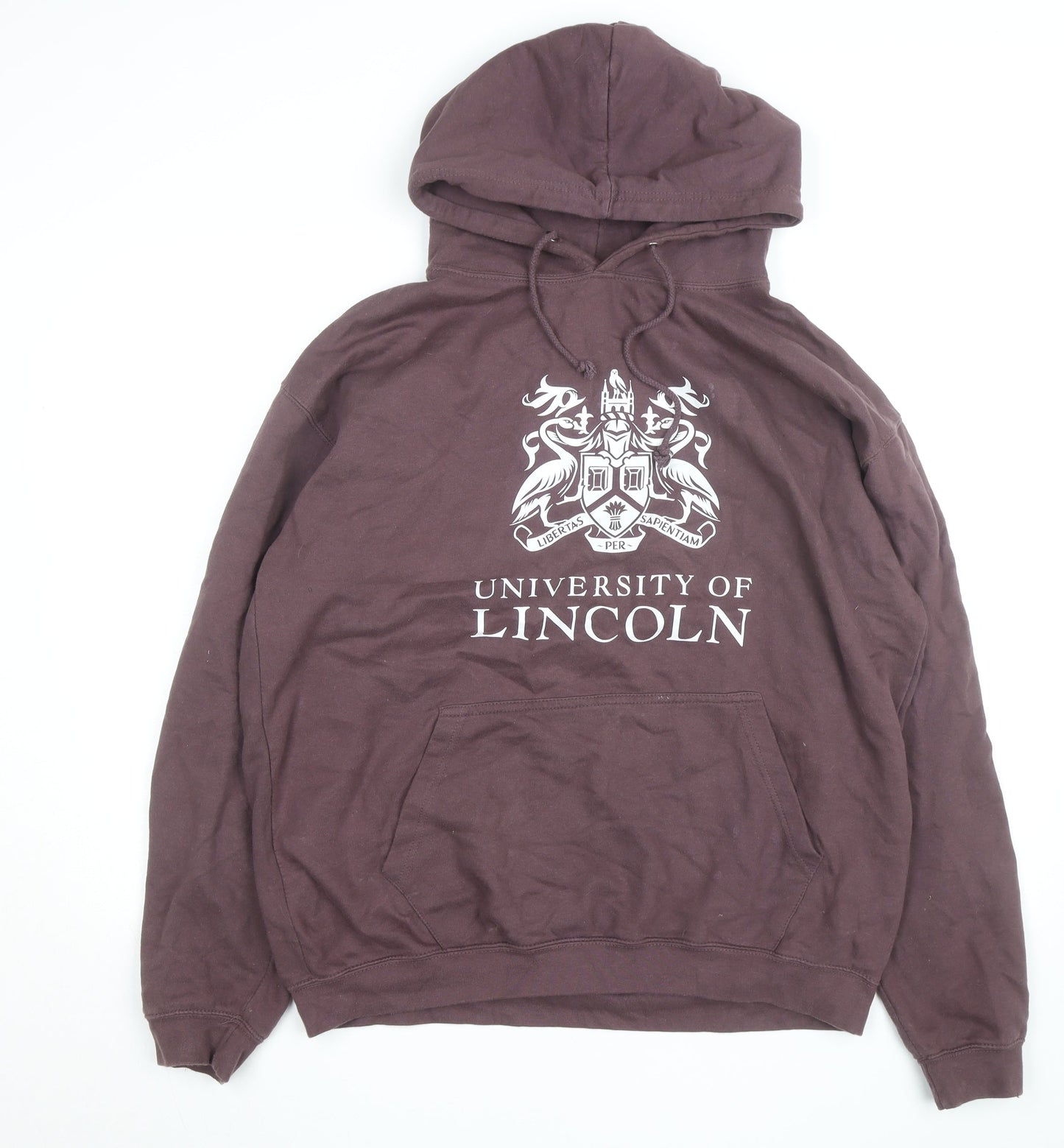 AWDis Men's Brown University of Lincoln XL Pullover Hoodie