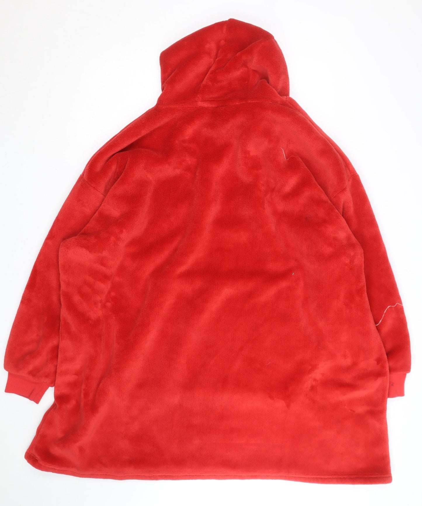 Manchester United Men's Red Fleece Hooded Robe S-M