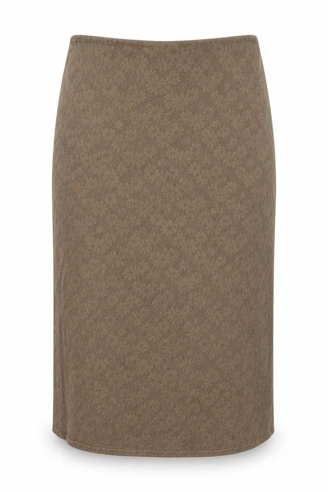 Marks & Spencer Women's Brown Lace Pencil Skirt Size 18
