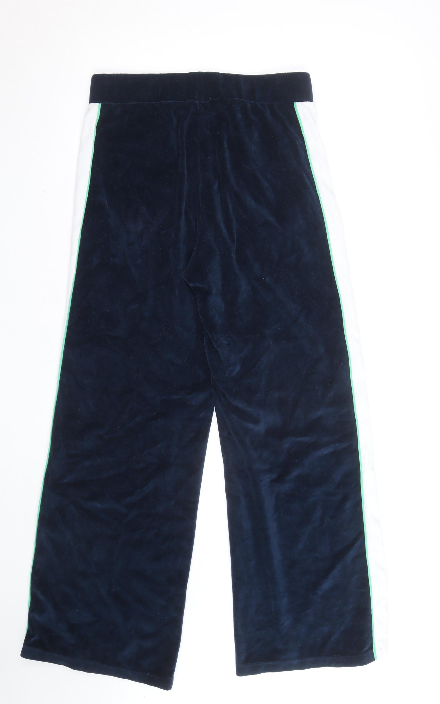 St Bert's Men's Blue Velour Sweatpants Small Straight Leg