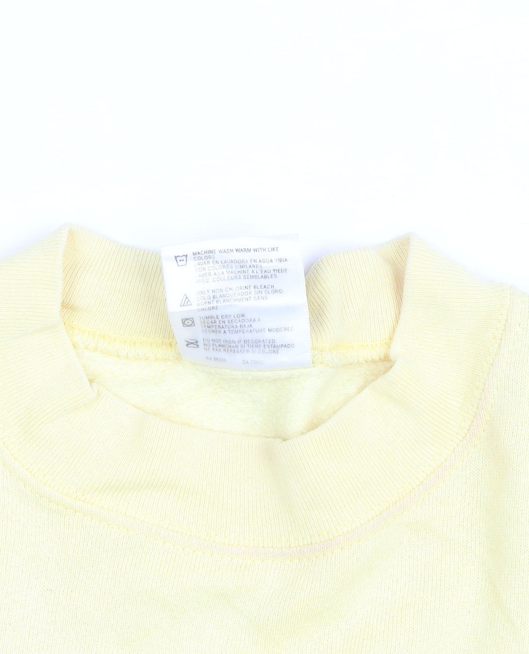 Tultex Men's Yellow Pullover Sweatshirt Large Graphic Print Vintage