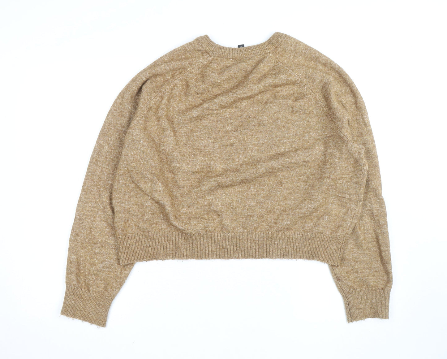 H&M Divided Women’s Beige Crew Neck Knit Jumper Size 16