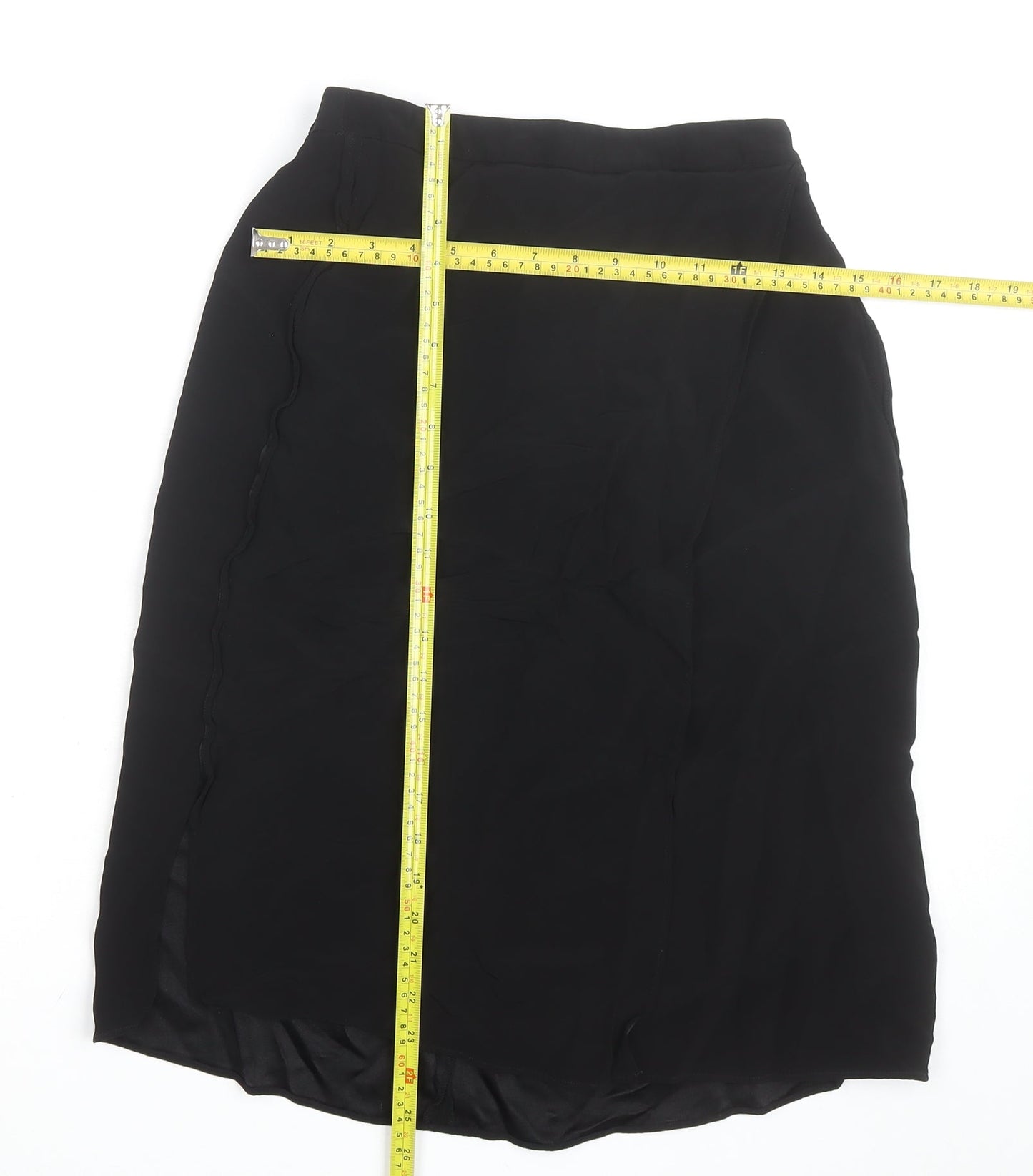 L.K. Bennett Women’s Black Petite Size 10 Pencil Midi Skirt