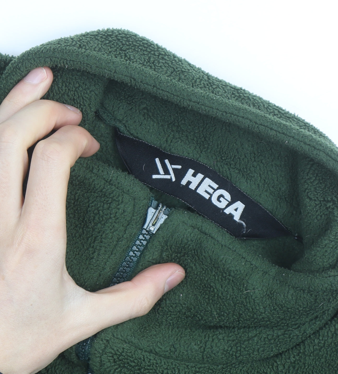 HEGA Men's Green Fleece Full Zip Activewear Jacket Size M