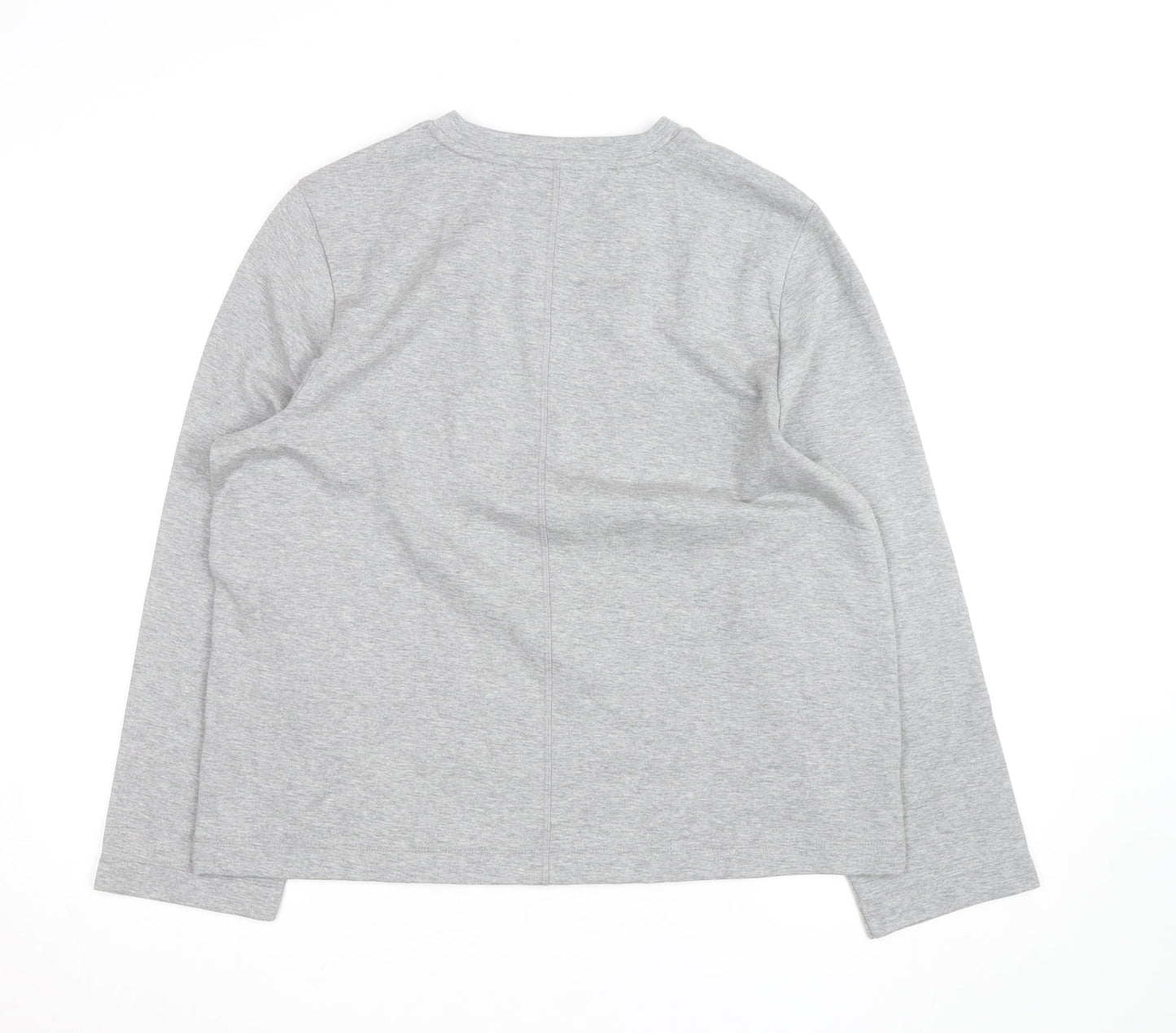 Marks and Spencer Autograph Women's Grey Cotton Jumper Size 16
