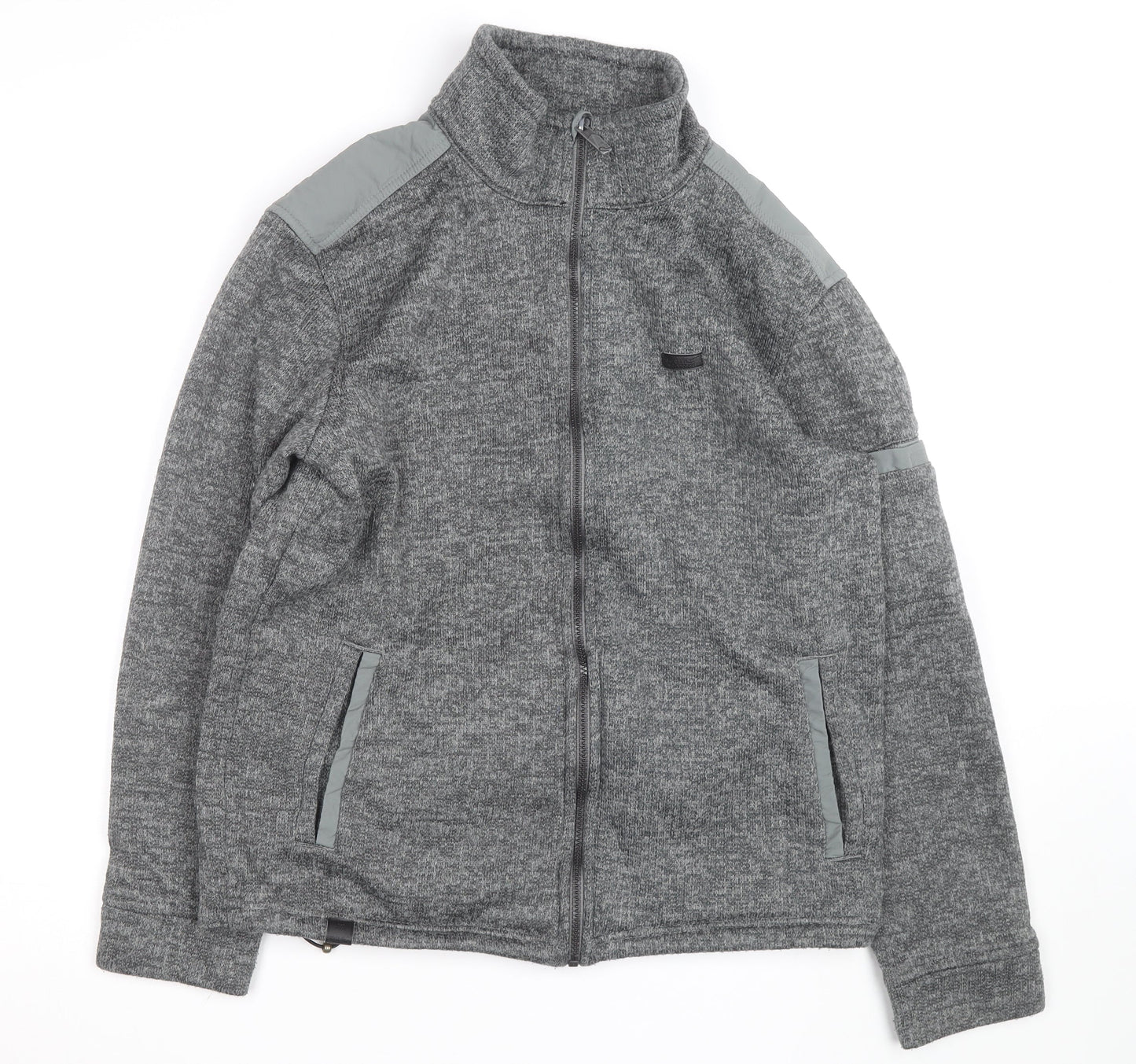 Regatta Mens Grey L Fleece Activewear Jacket Full Zip Outdoor
