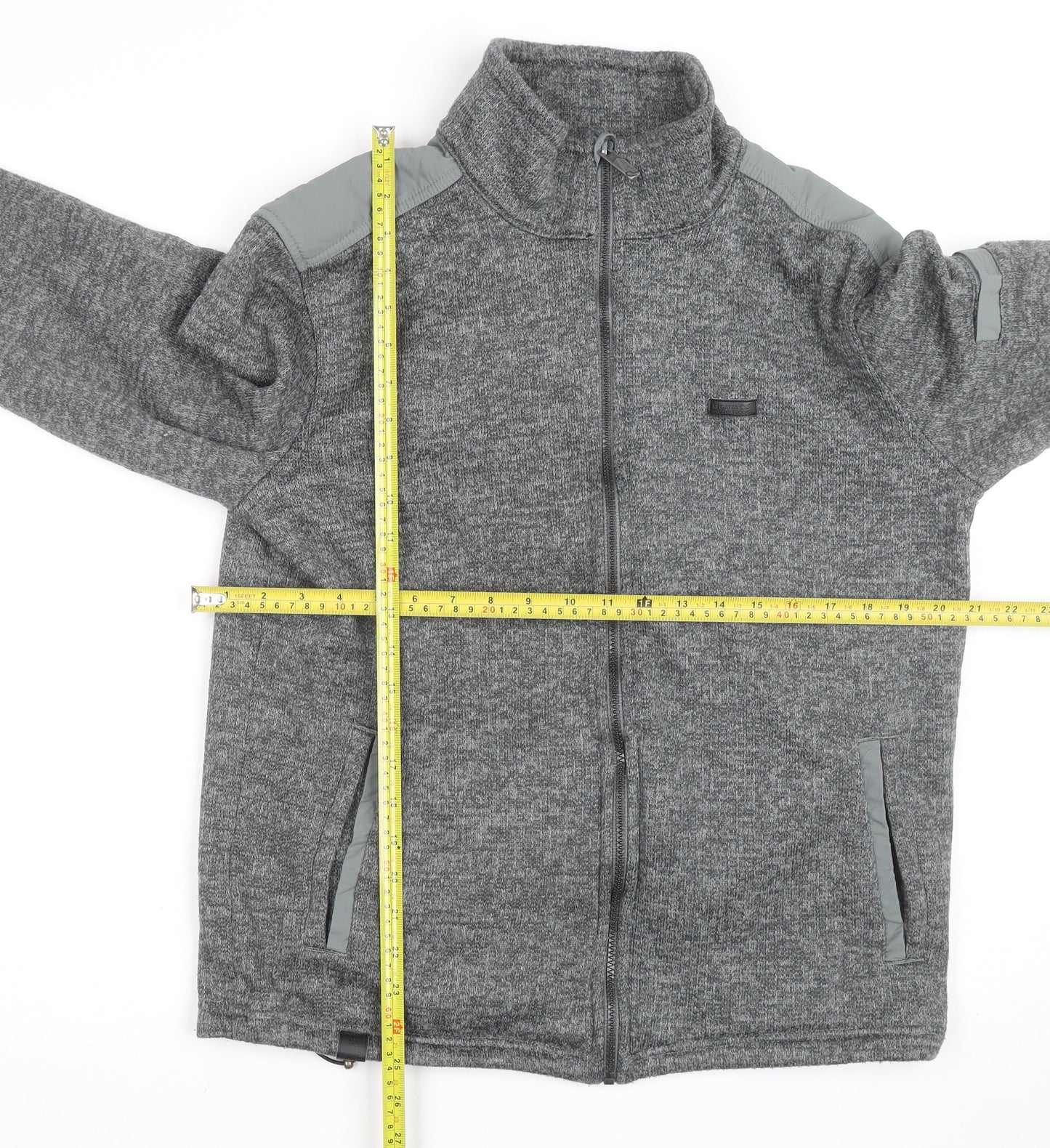 Regatta Mens Grey L Fleece Activewear Jacket Full Zip Outdoor