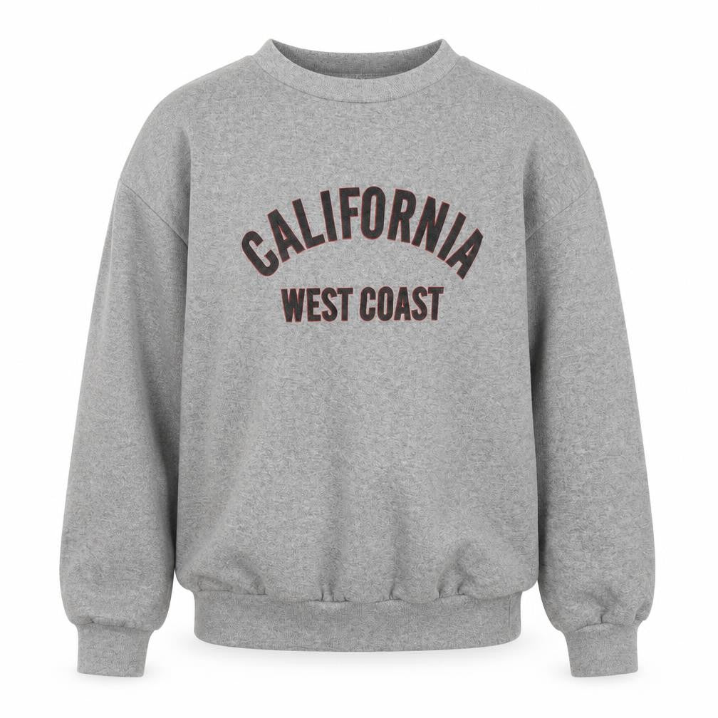 PRETTYLITTLETHING Grey California West Coast Sweatshirt Small Unisex