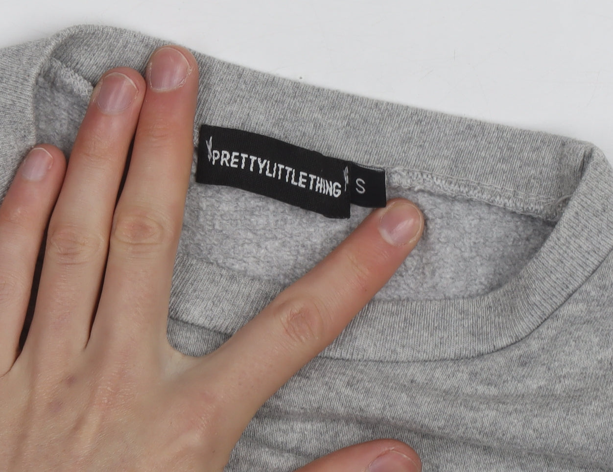 PrettyLittleThing Grey California West Coast Sweatshirt Small Unisex