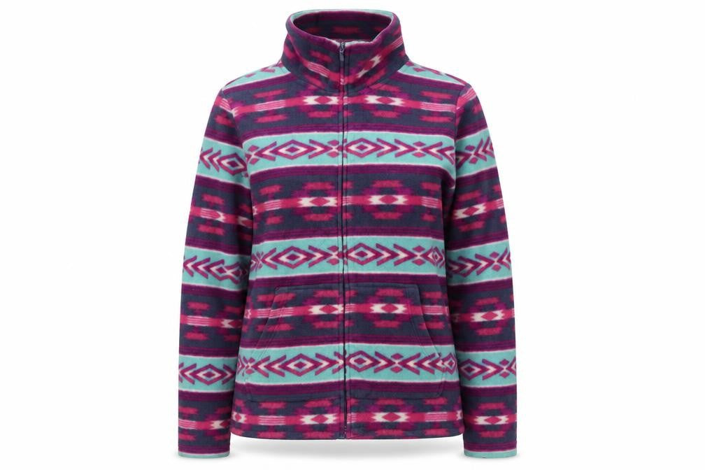 Sonoma Life + Style Women's Multicoloured Fleece Zip Jacket Size M