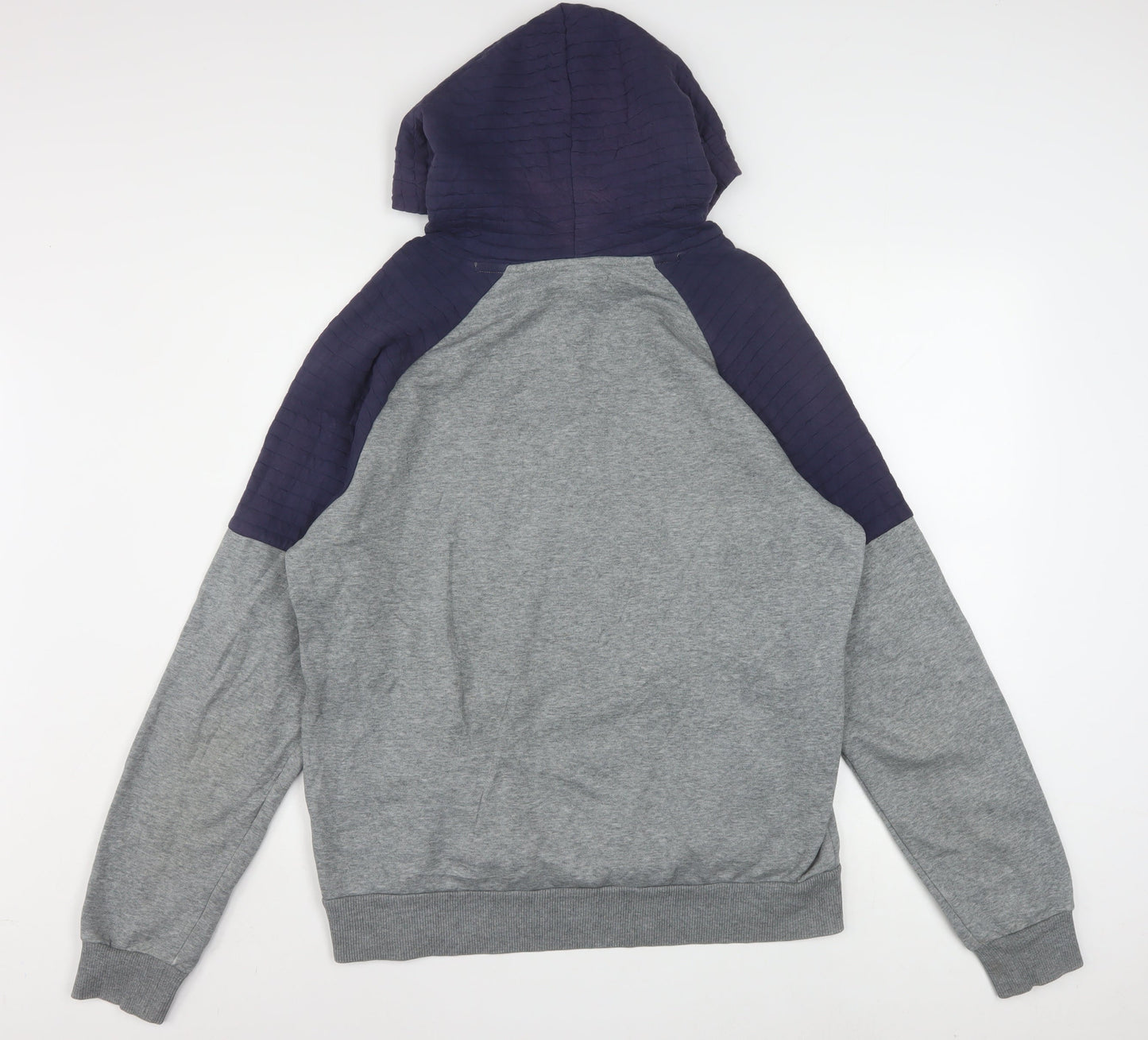 Puma Men's Grey Pullover Hoodie M Lightweight Logo Sportswear