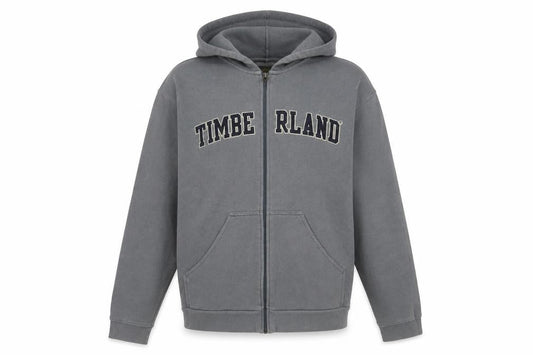 Timberland Mens Grey Full Zip Hoodie XS Classic Fleece