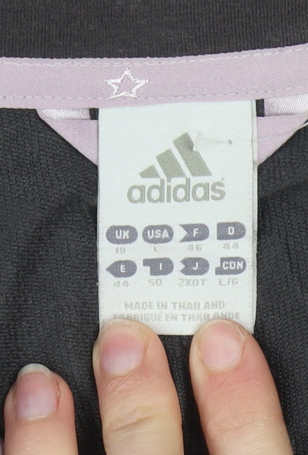 Adidas Women's Black Size 18 Full Zip Track Jacket