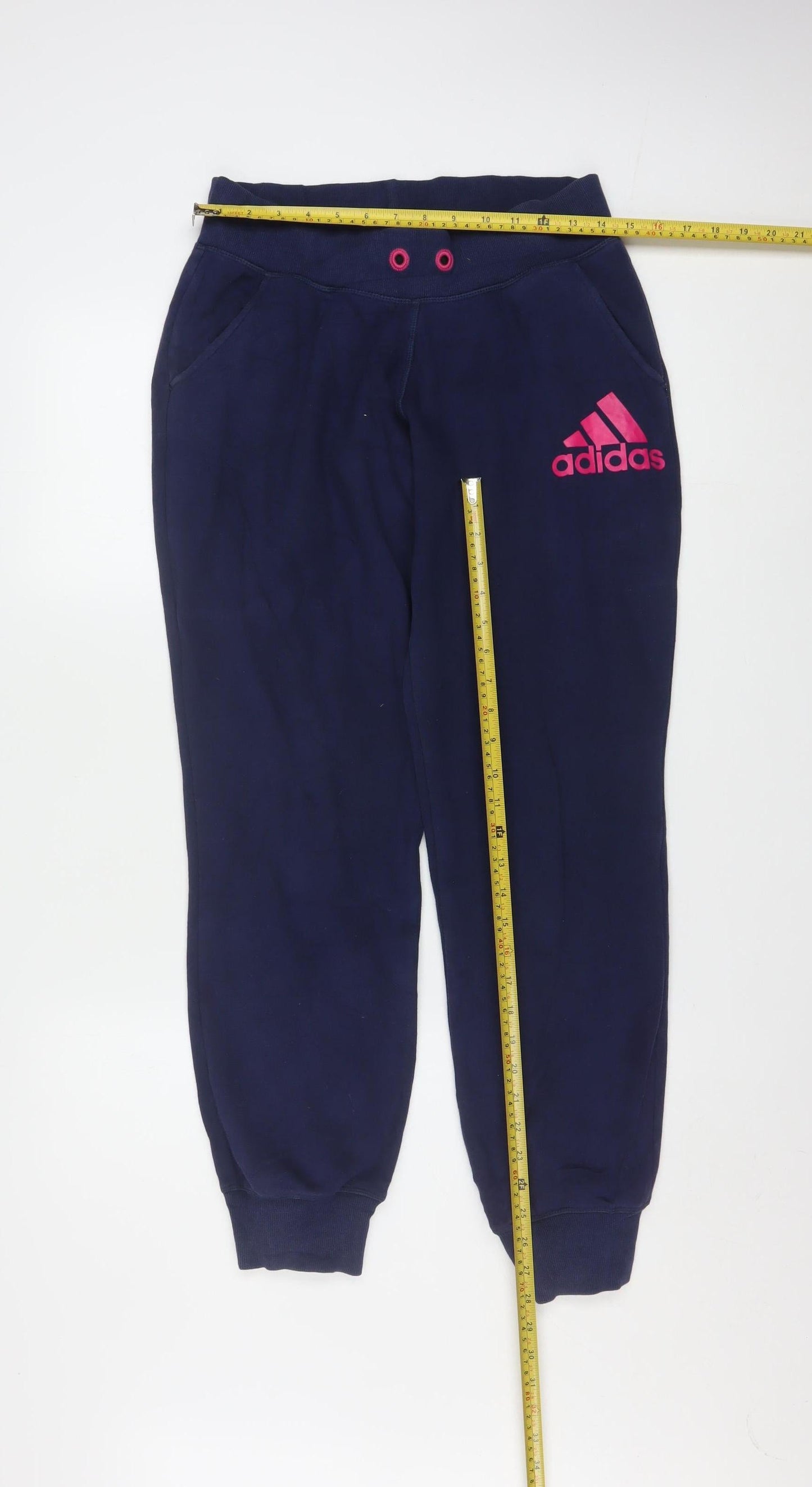 Adidas Women’s Blue Jogger Sweatpants Size S Fleece Trousers