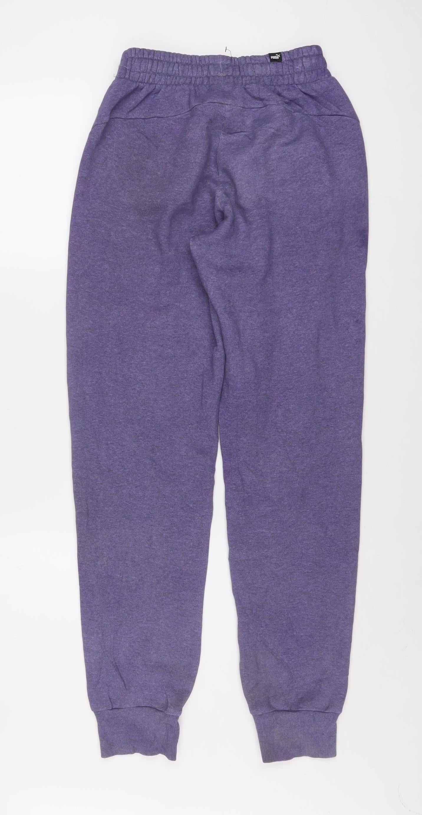 Puma Women's Purple XS Jogger Trousers Casual Activewear