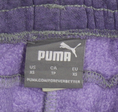 Puma Women's Purple XS Jogger Trousers Casual Activewear