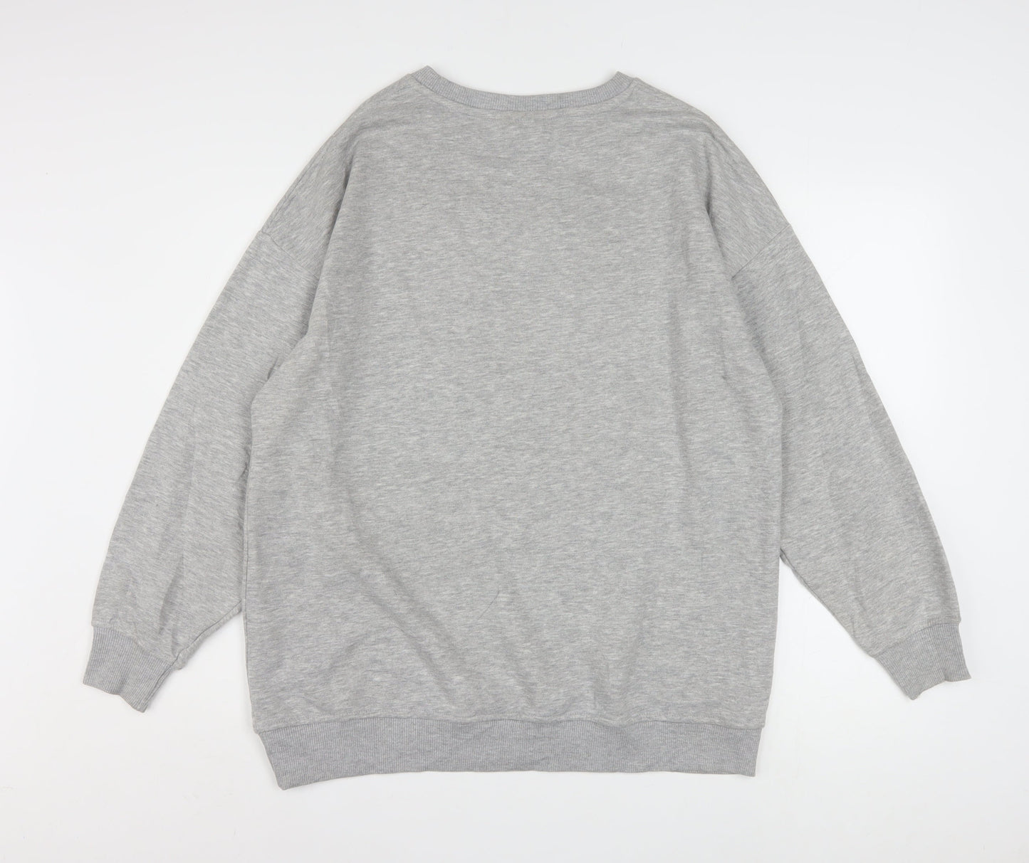 Disney Womens Grey Mickey Mouse Graphic Pullover Sweatshirt XS