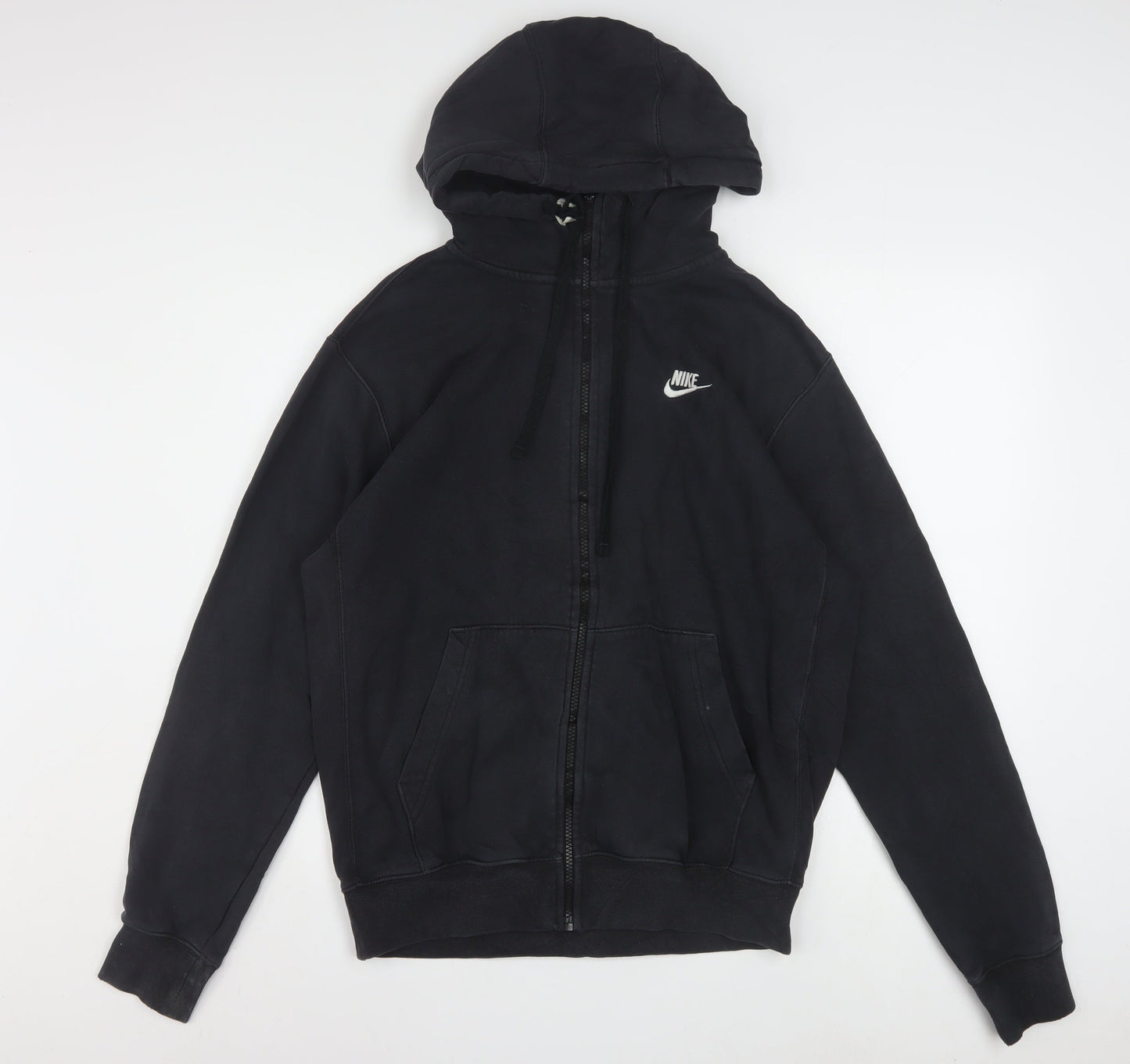 Nike Mens Black Full Zip Hoodie Size S Fleece Sportswear
