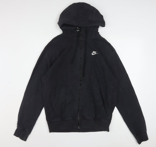 Nike Mens Black Full Zip Hoodie Size S Fleece Sportswear