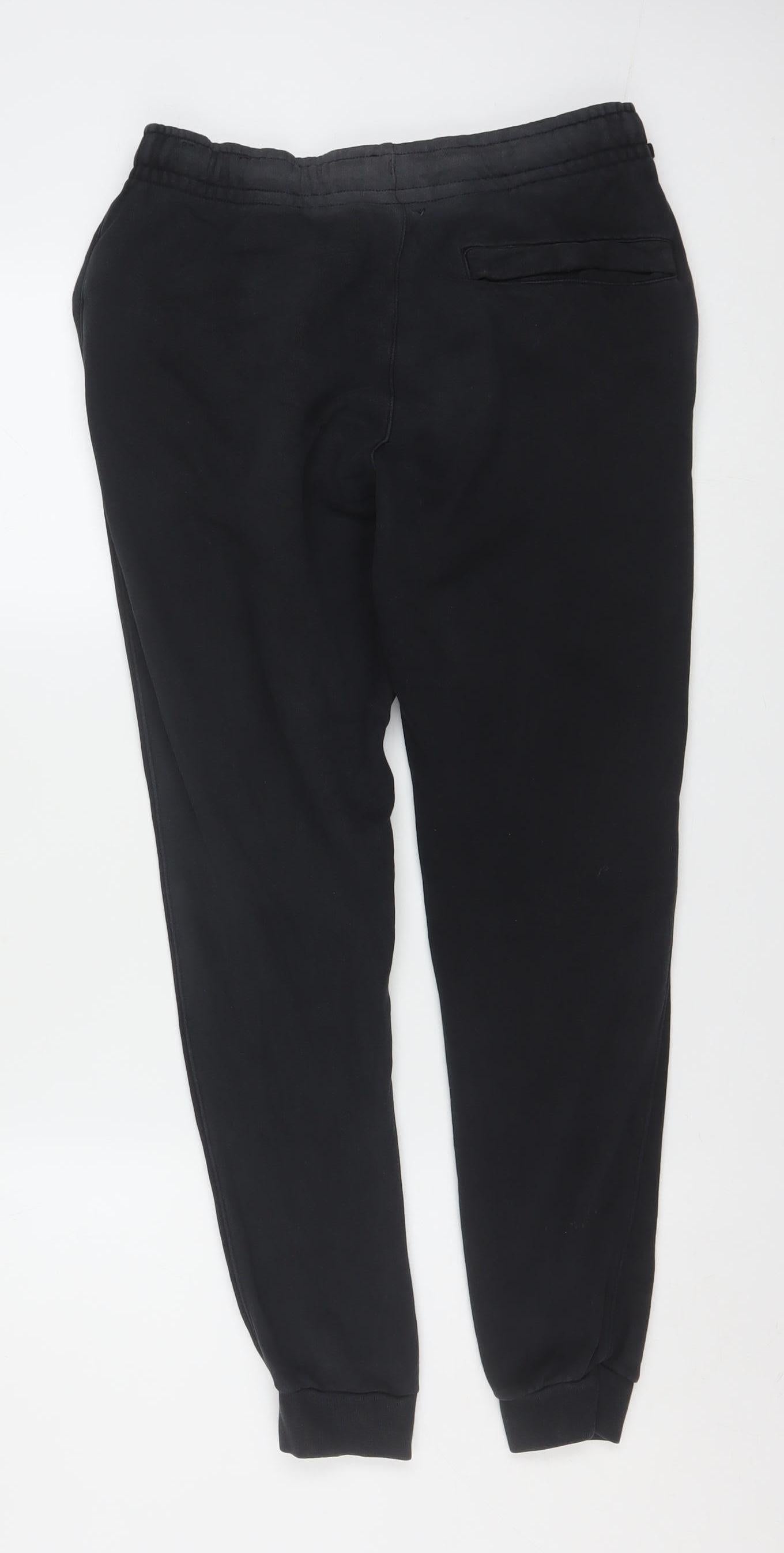 Nike Men's Black XS Jogger Sweatpants Cotton Blend Fleece Tapered Fit