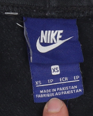 Nike Men's Black XS Jogger Sweatpants Cotton Blend Fleece Tapered Fit