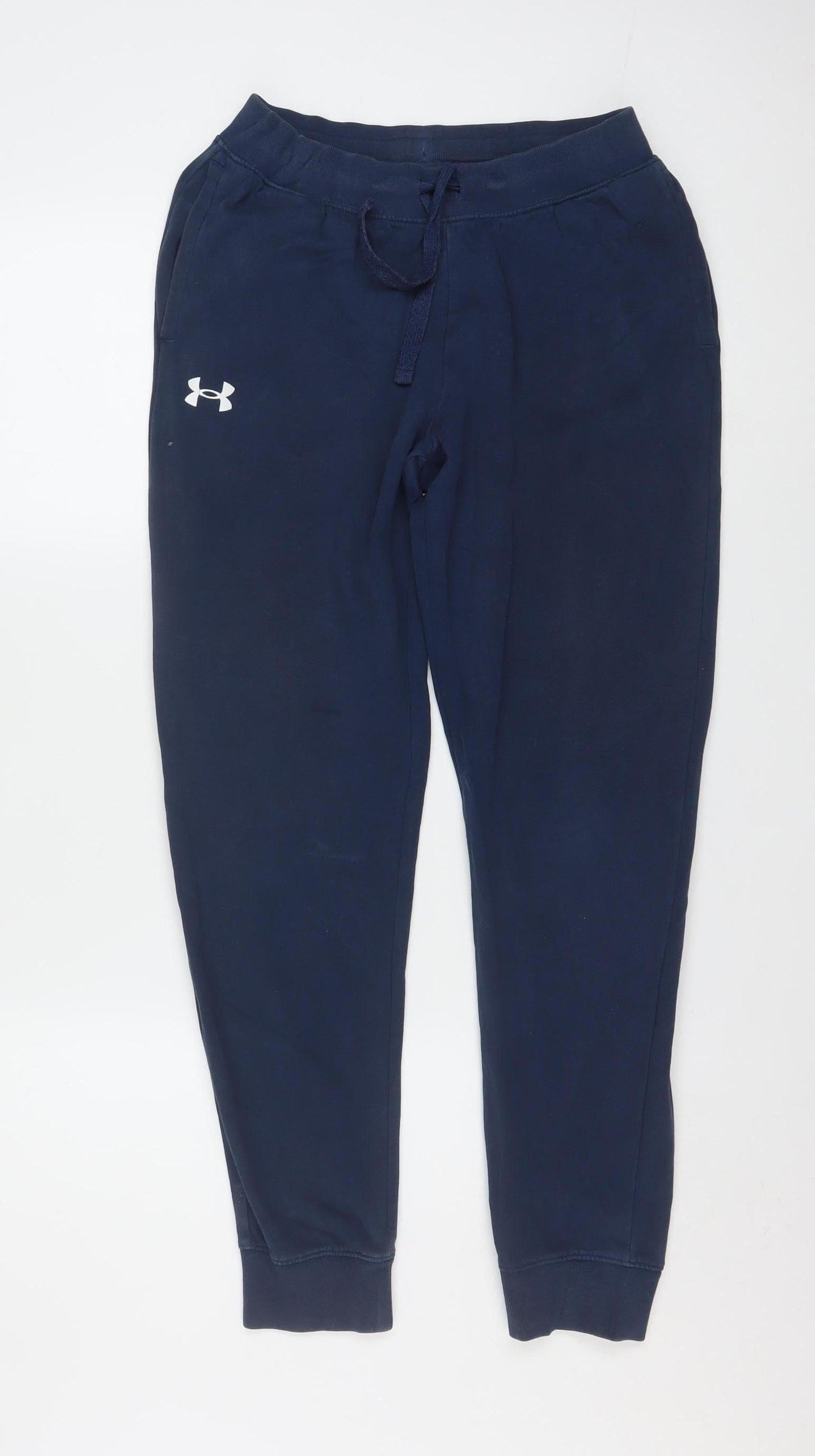 Under Armour Boys Navy Jogger Sweatpants Size 13 Years Cotton Blend