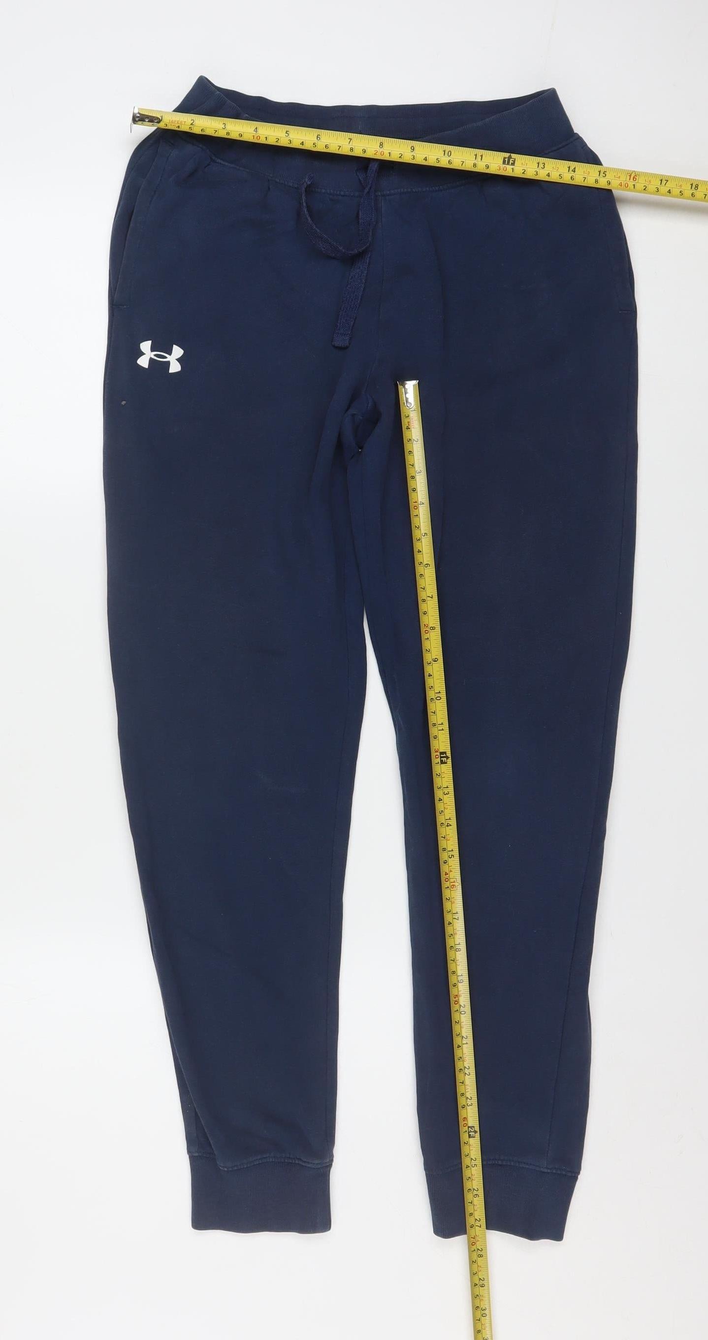 Under Armour Boys Navy Jogger Sweatpants Size 13 Years Cotton Blend