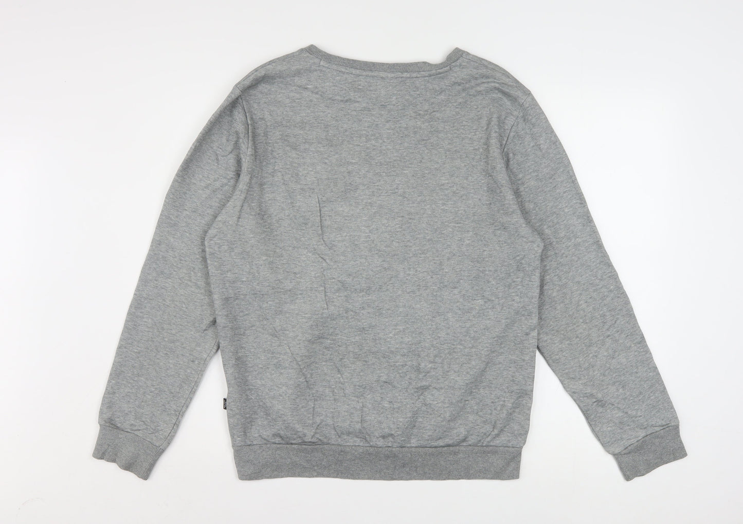 Puma Men's Grey Crew Neck Sweatshirt Small Classic Fit