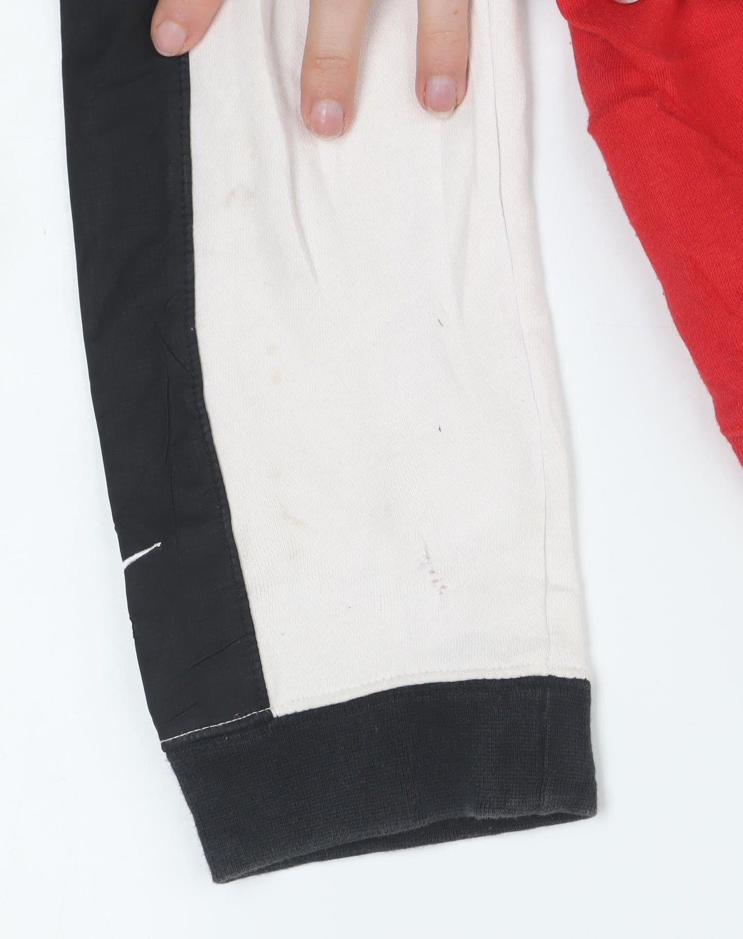 Nike Boys Red White Black Full Zip Hoodie XL (158-170cm) Cotton Blend
