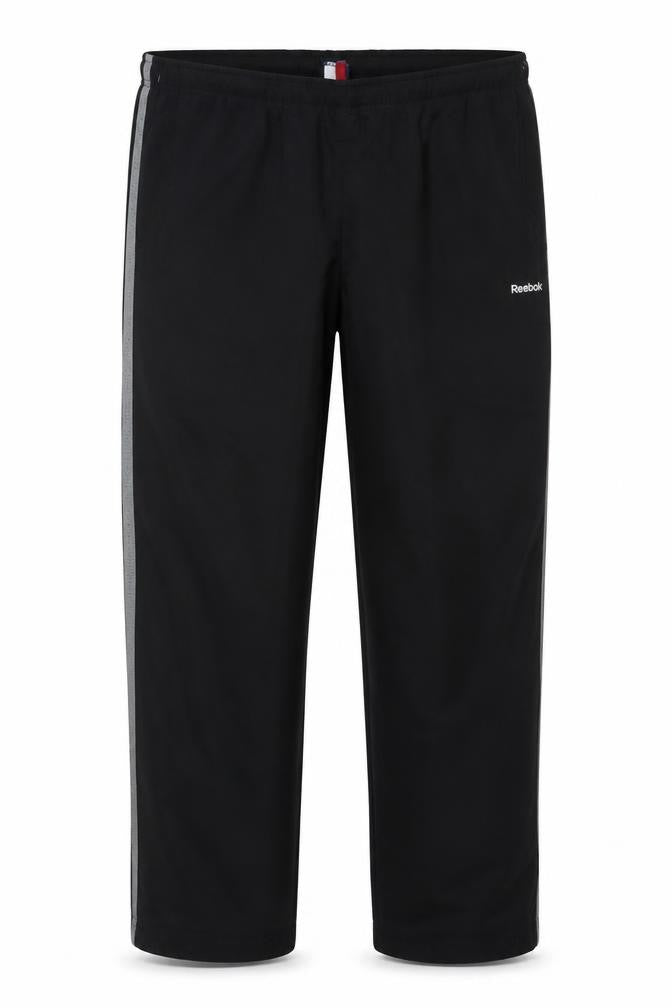Reebok Men's Black L Track Pants Lightweight Polyester