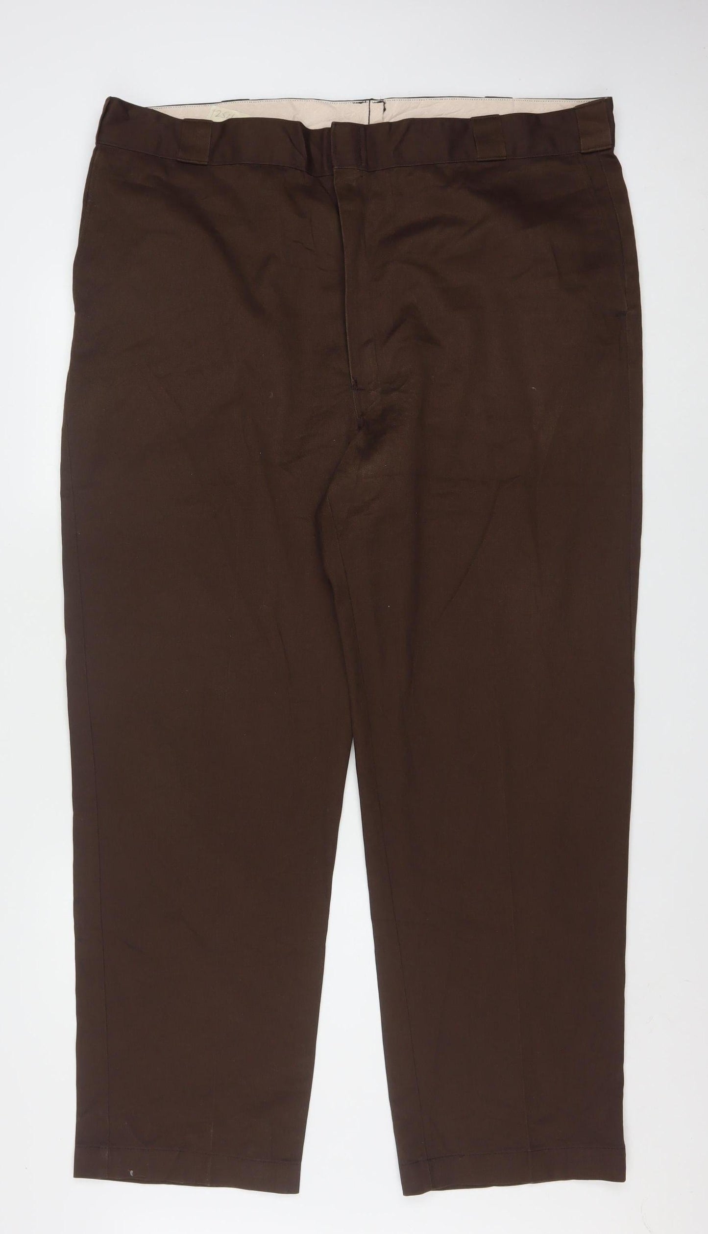 Dickies Men's Brown Chino Workwear Trousers 44W 32L Regular Fit