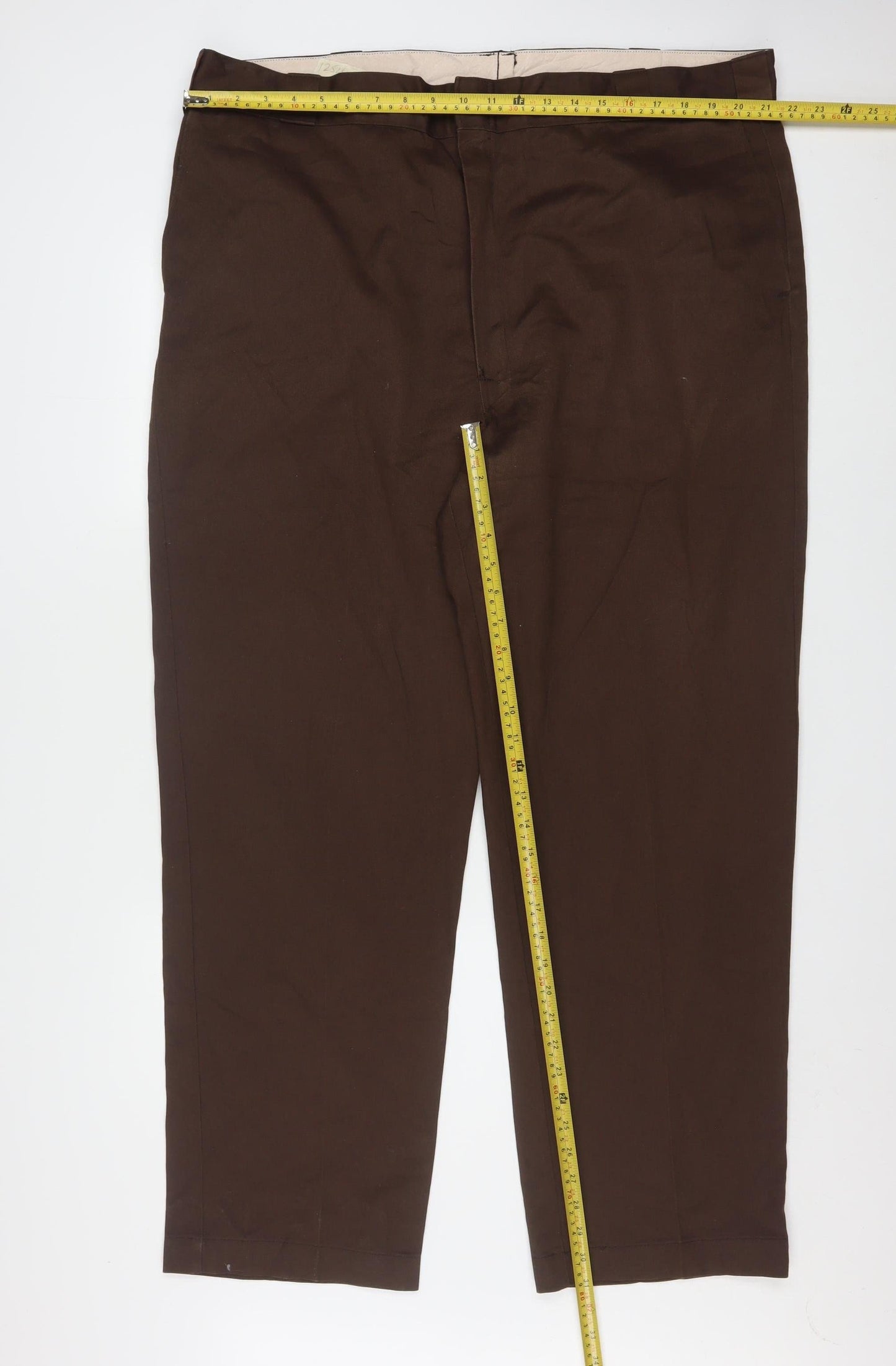 Dickies Men's Brown Chino Workwear Trousers 44W 32L Regular Fit