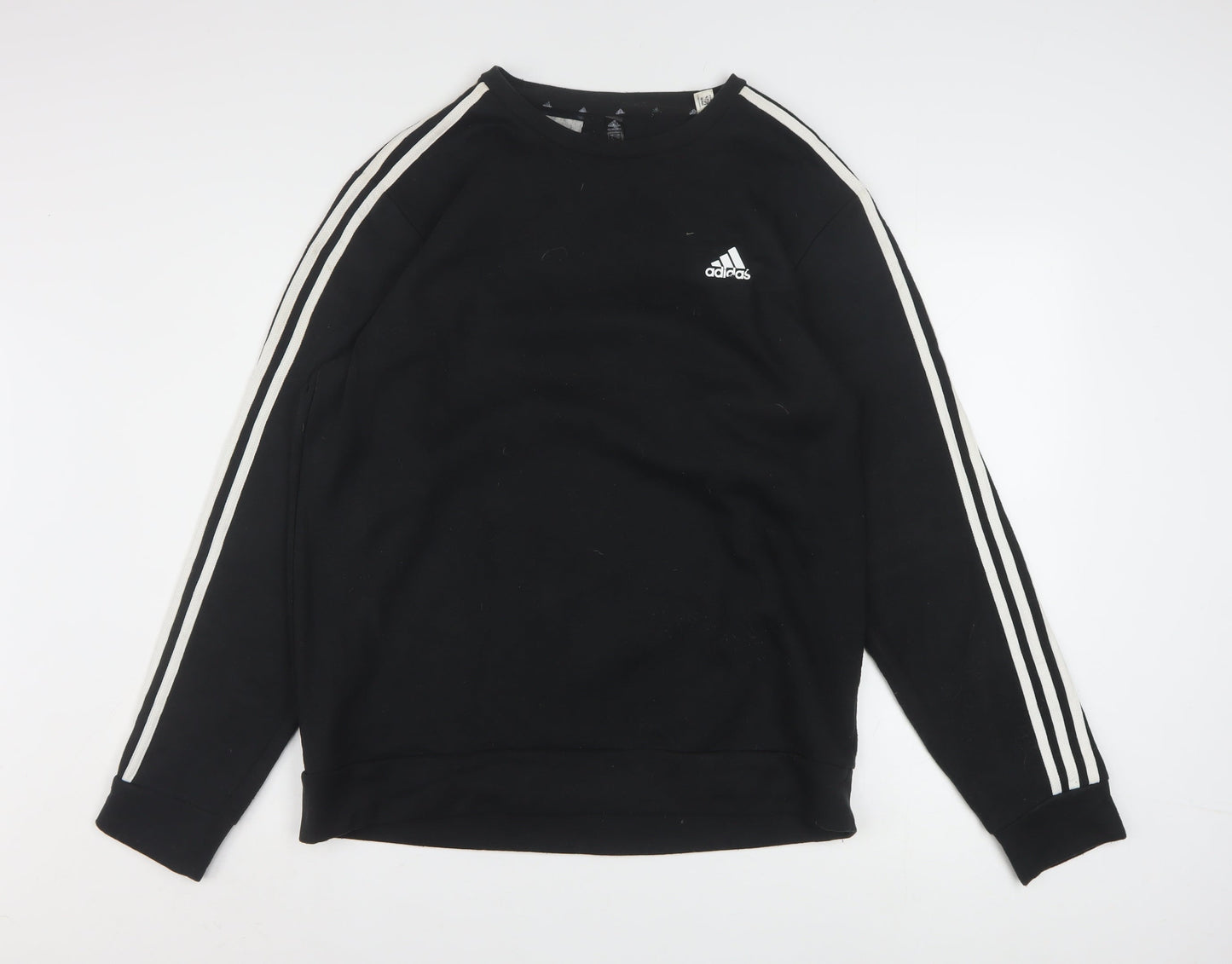 Adidas Men's Black Crew Neck Pullover Sweatshirt L Sports Style