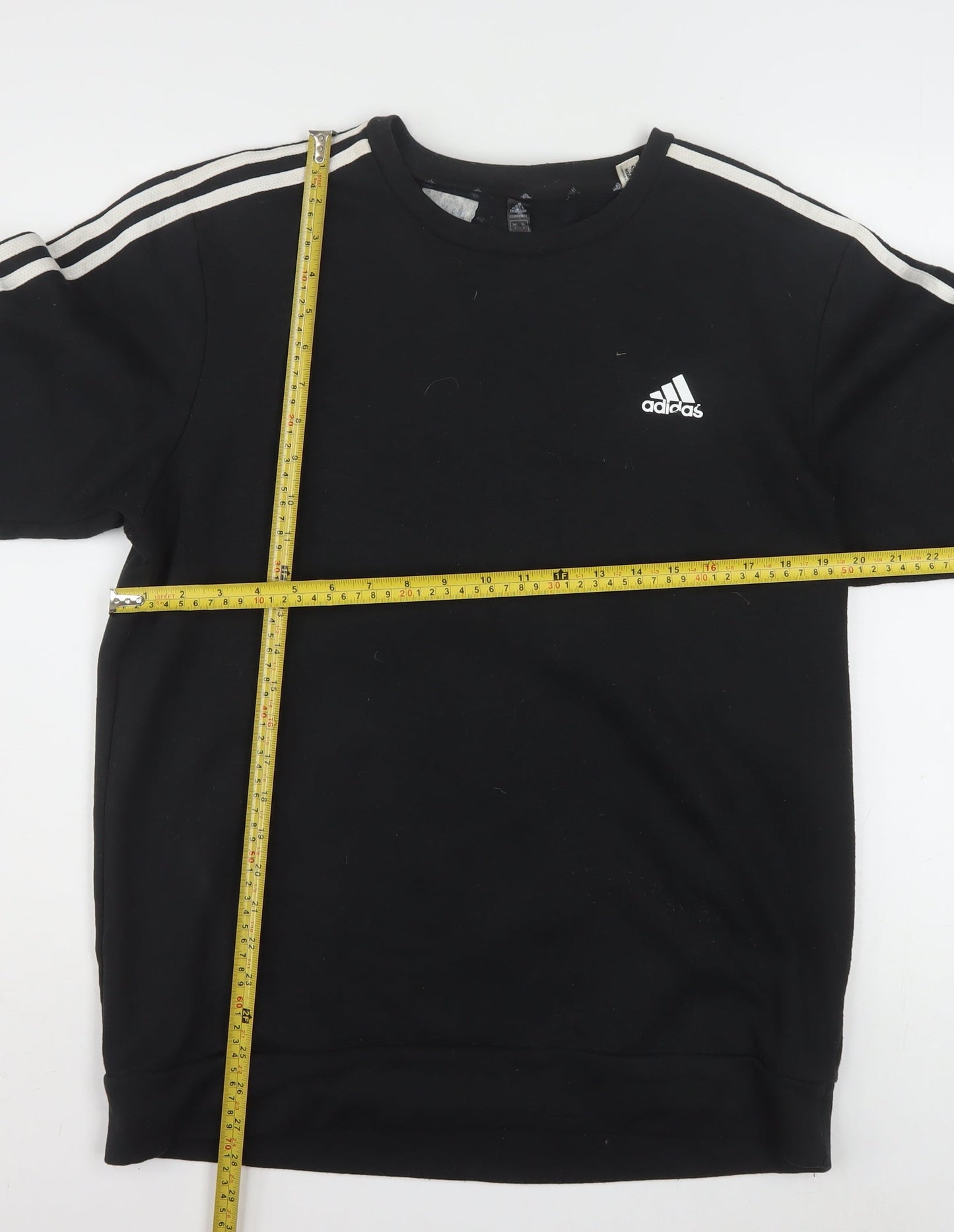 Adidas Men's Black Crew Neck Pullover Sweatshirt L Sports Style