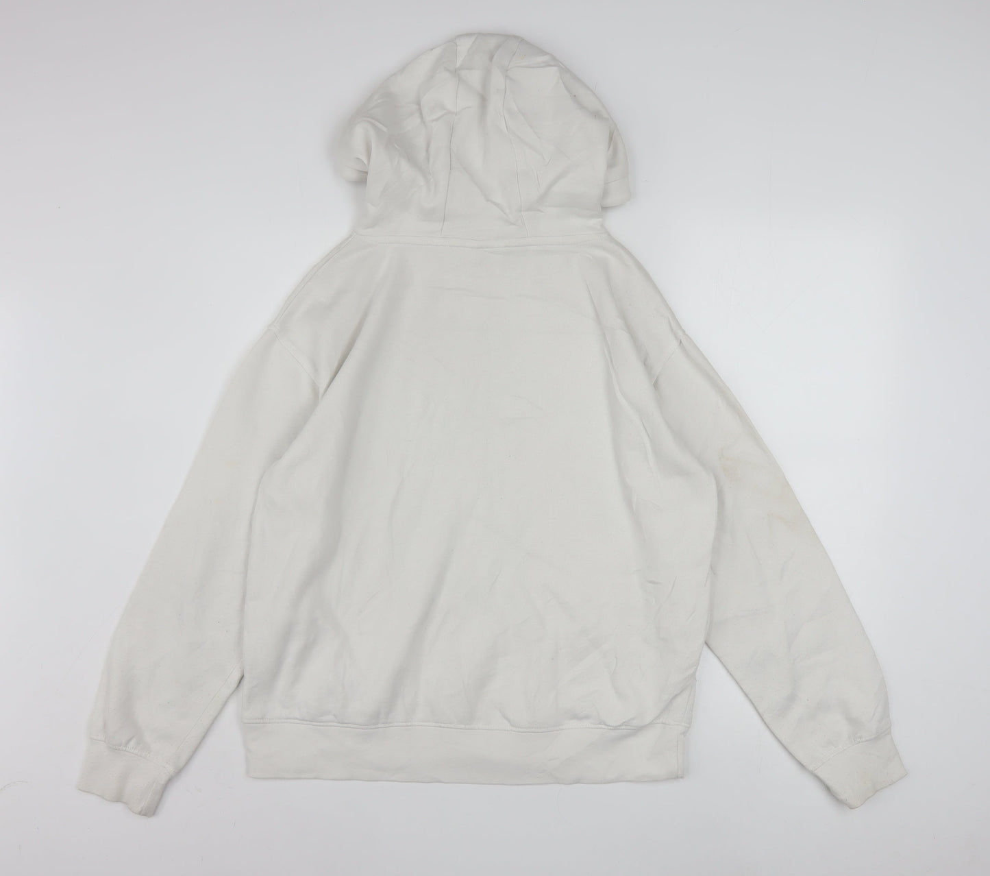 Disney Women White Hoodie Stitch Graphic Pullover Size 10/12