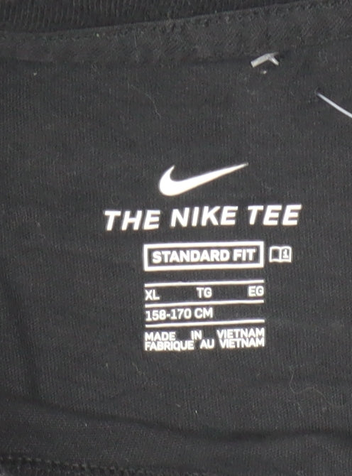 Nike Boys Black XL Just Do It Graphic Sports T-Shirt