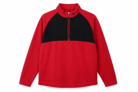 Adidas Mens Red Climawarm 1/2 Zip Fleece Sweatshirt M Golf Pullover