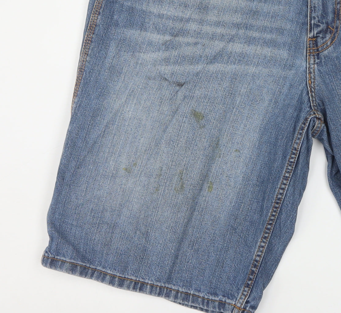 U.S. Polo Assn. Men's Blue Denim Cargo Shorts W36 Regular Fit
