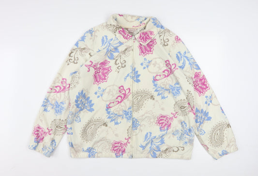 White Stag Womens Multicoloured Paisley Fleece Jacket XL