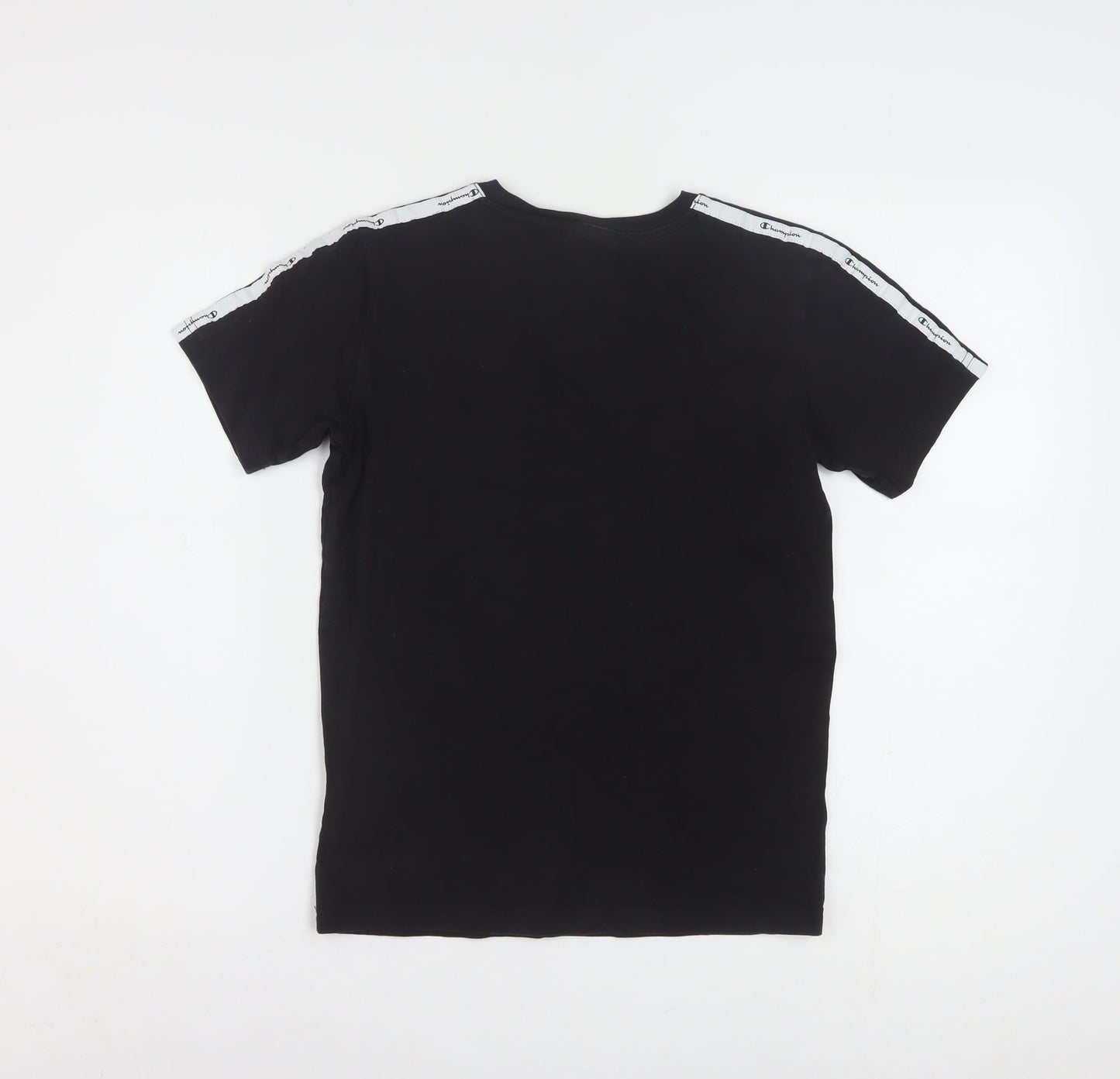 Champion Boys Black Logo Short Sleeve T-Shirt 11-12 Years