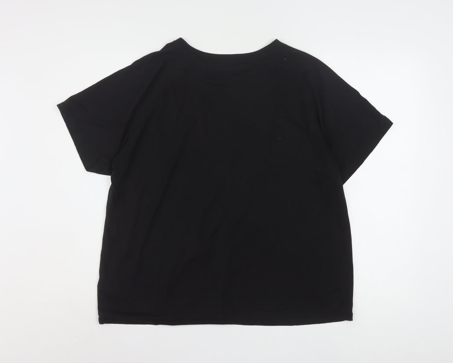 Puma Womens Black XL Relaxed Fit Sports T-Shirt